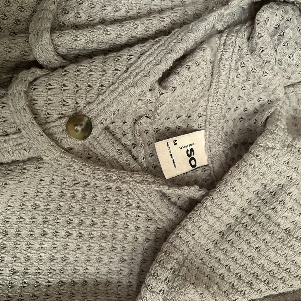 ASOS Light Gray Waffle Knit Sweater - Picture 6 of 11